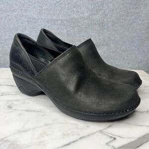 Merrell Emma Clog Leather Black Slip On size 7